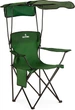 Крісло рибальське Outtec Sun XXL з козирком Зелене 198005 (5905884424636) - зображення 1