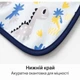 Дитячий слинявчик фартух для творчості нагрудник із довгими рукавами від 6 місяців до 3 років Принт динозавр Блакитний - зображення 3