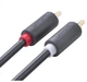 Кабель UGREEN AV104 2 RCA Male to 2 RCA Male Audio Cable 1.5m Black (10517) - изображение 3