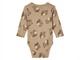 Боді з довгими рукавами для хлопчика Lupilu Ecoprint 479299 050-56 см (0-2 months) коричневий - зображення 3