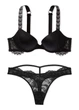 Комплект Shine Very Sexy Push up Victoria’s Secret Чорний 36C-L - изображение 1