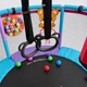 Батут-Манеж Just Fun 140 см игровая площадка для самых маленьких с баскетбольным кольцом, боксерской грушей, гимнастическими кольцами, мячами и мишенями - изображение 7