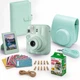 Набор камера моментальной печати Fujifilm Instax Mini 13 Lagoon Green + чехол + фотопленка 20 шт + фотоальбом 108 + наклейки 20 шт + фоторамка - изображение 1