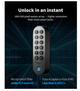 Умный дверной замок Aqara Smart Lock U200 с Apple Home Key, отпечатком пальца и клавиатурой, черный - изображение 8