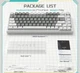 Механічна клавіатура Ajazz AK820 GRAY-WHITE, компактна TKL (80%), підсвітка, провідна, USB‑C, антигостинг - зображення 4