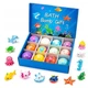 Дитячі бомбочки для ванни BATH BOMB GIFT, 12 шт, з іграшками-сюрпризами, морська тематика - зображення 1