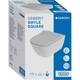 Унітаз підвісний Geberit Smyle Square 500.683.00.2 Rimfree, із сидінням Soft Close - зображення 3
