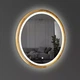 Дзеркало Luxury Wood Perfection Slim з LED підсвіткою, дуб натуральний, сенсорна кнопка-димер, 650х650мм - изображение 4