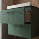 Тумба Devit Urbanis 454080E 80 см з раковиною та чорними ручками, смарагдова - изображение 12