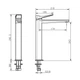 Змішувач для раковини Devit Up 81X11120B - зображення 2