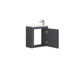 Тумба з раковиною Devit Small 063050A, 50 см, антрацит - изображение 4