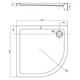 Душовий піддон Primera Frame STQ2010 100x100х13,5 см чверть кола - изображение 3