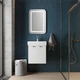 Тумба Devit Flow 484050W 50 см з умивальником та ручками, білий матовий - зображення 10