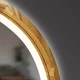 Дзеркало Luxury Wood Freedom Slim з LED підсвіткою, дуб натуральний, сенсорна кнопка-димер, 550х850 мм - изображение 4