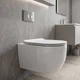 Унітаз підвісний Devit Art 3.0 3030140 безобідковий з кришкою soft-close, Vortex Flush, білий глянець - изображение 1