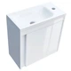 Тумба з раковиною Devit Small 063050W, 50 см, білий глянець - изображение 10
