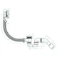 Сифон для ванни Devit DVNS141 40, автомат, з наповненням через перелив, коліно 40/50, хром - зображення 2