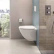 Унітаз підвісний RAK Ceramics Sensation SENWC1446AWHA, SENSC3901WH безобідковий з кришкою Soft Close - изображение 1