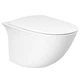 Унітаз підвісний RAK Ceramics Sensation SENWC1446AWHA, SENSC3901WH безобідковий з кришкою Soft Close - изображение 2