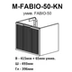 Тумба Fabio білий мат/ручка хром консольна з раковиною Fabio 50 см - изображение 8