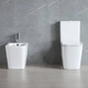 Унітаз-компакт Devit Flow square DFL2170211W 610x365x825мм з кришкою soft-close, Vortex Flush, білий глянець - зображення 6