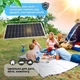 Сонячна батарея з ламінованим склом монокристалічна 100Вт Solar Panel, сонячна панель портативна мобільна для дому, дачі, авто, кемпінгу, зарядки акумуляторів та автономного електропостачання, A1101 - зображення 2