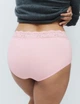 Набор кружевных трусиков Marks&Spencer миди High rise shorts 18(46) 5 шт pink mix lace 0245 - изображение 3