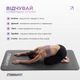 Коврик для йоги EasyFit NBR HIGH-Density 10 мм серый (йогамат из вспененного каучука для фитнеса и пилатеса, мат-каремат спортивный) EF-NK10GY - изображение 6