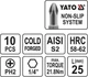 Отвёрточная насадка YATO PH2 × 25 мм, HEX 1/4", 10 шт. - изображение 3