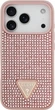 Etui na smartfon Guess Rhinestone Triangle Logo do Apple iPhone 17 Pro Pink (GUHCP17LHDGTPP) - obraz 3