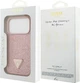 Etui na smartfon Guess Rhinestone Triangle Logo do Apple iPhone 17 Pro Pink (GUHCP17LHDGTPP) - obraz 8