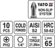Насадка отвёрточная YATO Philips PH2 × 65 мм, HEX 1/4", 10 шт. - изображение 2