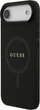 Etui na smartfon Guess Saffiano Classic Logo MagSafe do Apple iPhone Air Black (GUHMP17MPSAHMCK) - obraz 2
