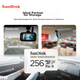 Карта пам'яті SANDISK High Endurance microSDXC 256GB UHS-I U3 V30 + SD-адаптер - зображення 2