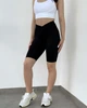 Женские спортивные велошорты V-Shape с эффектом Push-Up для фитнеса повседневной носки Чёрный S (VVP1S) - изображение 1