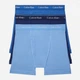 Набор трусов боксеров мужских бавовняних Calvin Klein 790204708 XL 3 шт Синих (1160804882) - изображение 1