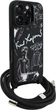 Etui na smartfon Karl Lagerfeld Crossbody Grained Pattern & Logo do Apple iPhone 16 Pro Max Black (KLHCP16XPGGRMPCK) - obraz 3
