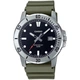 Чоловічий наручний годинник Casio MTP-VD01-3E, кварцовий, полімерний ремінець, зелений циферблат - зображення 1