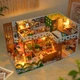 Румбокс Вілла Мрії Roombox Villa Dream Cottage DIY Miniature House Kit Інтер'єрний конструктор TD-59 + купол - изображение 4