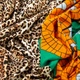 Тканина трикотаж Leopard 200 гр/м2 150 см, 100% поліестер, трикотаж для суконь, топів та повсякденного одягу зелений м.п. - зображення 4