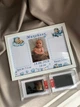 Метрика для створення відбитків ручок та ніжок малюка набір зі штампом в рамці А4 - изображение 3