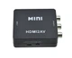Кабель-адаптер для подключения STLab HDMI (тато) - AV/RCA/CVBS 20 см Чёрный (U-995) - изображение 5