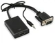 Адаптер переходник с VGA + 3.5 мм аудио на HDMI Usams с усилением сигнала USB-microUSB - изображение 4