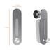 Тримач магнітний складаний для телефона iMount Magnetic Phone Holder кронштейн для смартфона на кришку екрана ноутбука Сріблястий - зображення 4