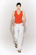 Жіноча бавовняна майка COS Cotton V-Neck Tank Top Orange S (1340703003) - изображение 9