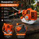 Бензокоса Husqvarna 52 см3 4 к с для косіння трави бурянів молодої порослі бензинова двотактна з ножем і волосінню - зображення 4