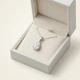 Серебряная женская цепочка шарики с подвеской Капля, 45 см, 925 проба - изображение 8