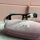 Солнцезащитные очки Miu Miu MU B07S прозрачная линза, черная оправа - изображение 5