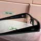 Солнцезащитные очки Miu Miu MU B07S прозрачная линза, черная оправа - изображение 6