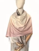 Палантин шарф кашеміровий мультиколор градієнт Пудрово оливковий - зображення 4